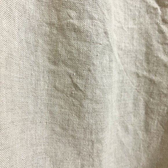 100% linen wide-leg/high-rise/elastic waist pants - Picture 15 of 16